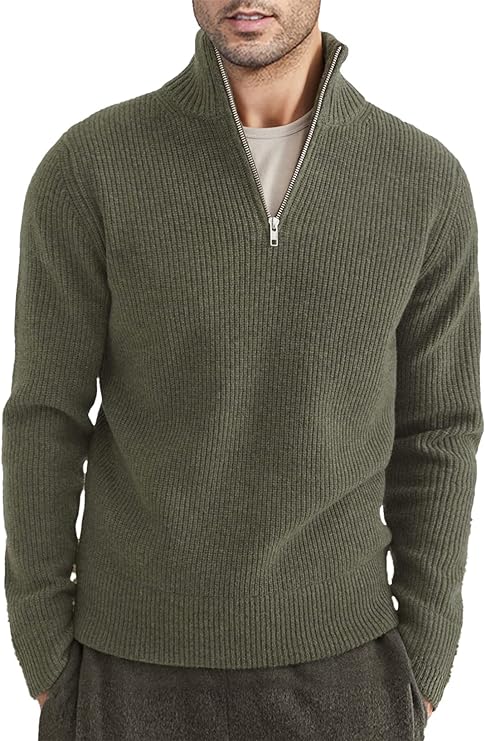 Stylish men's zip jumper