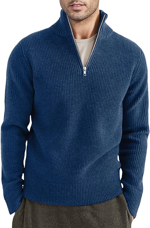 Stylish men's zip jumper