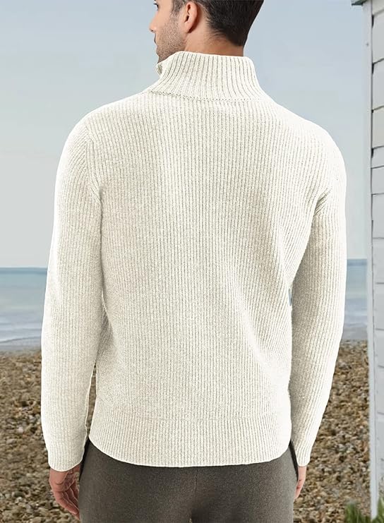 Stylish men's zip jumper