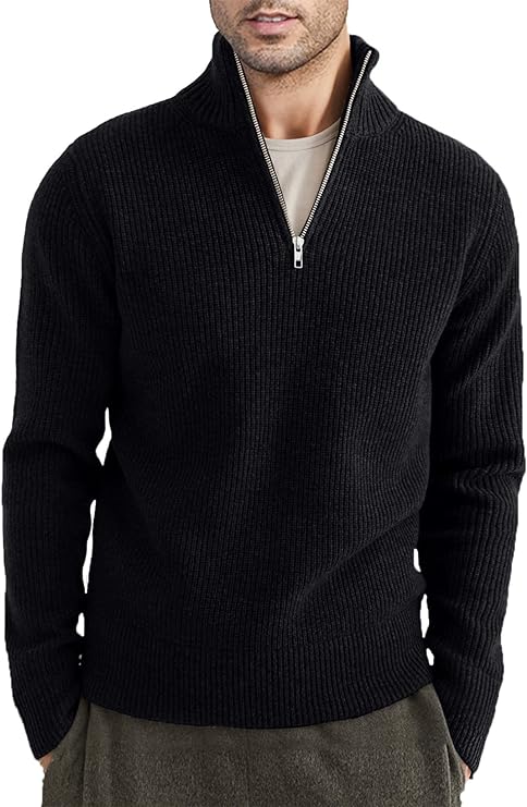 Stylish men's zip jumper