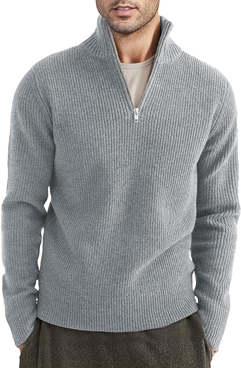 Stylish men's zip jumper