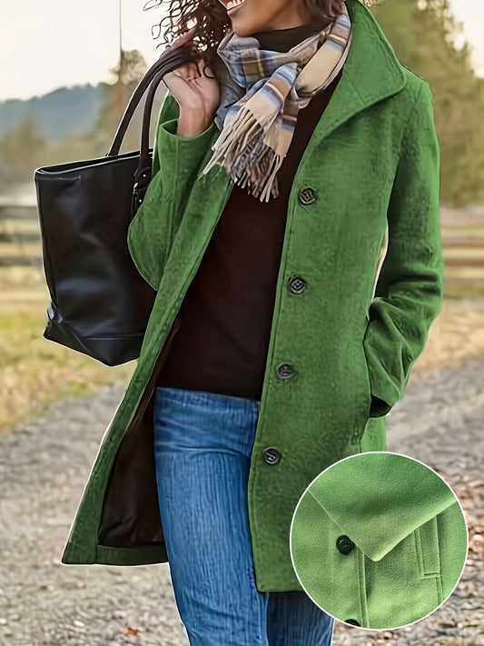 Elegant Breasted Coat for Women