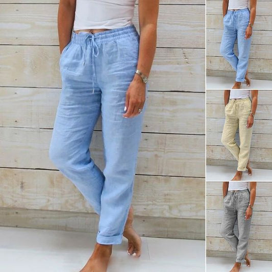 Belezza Cotton and Linen Summer Trousers