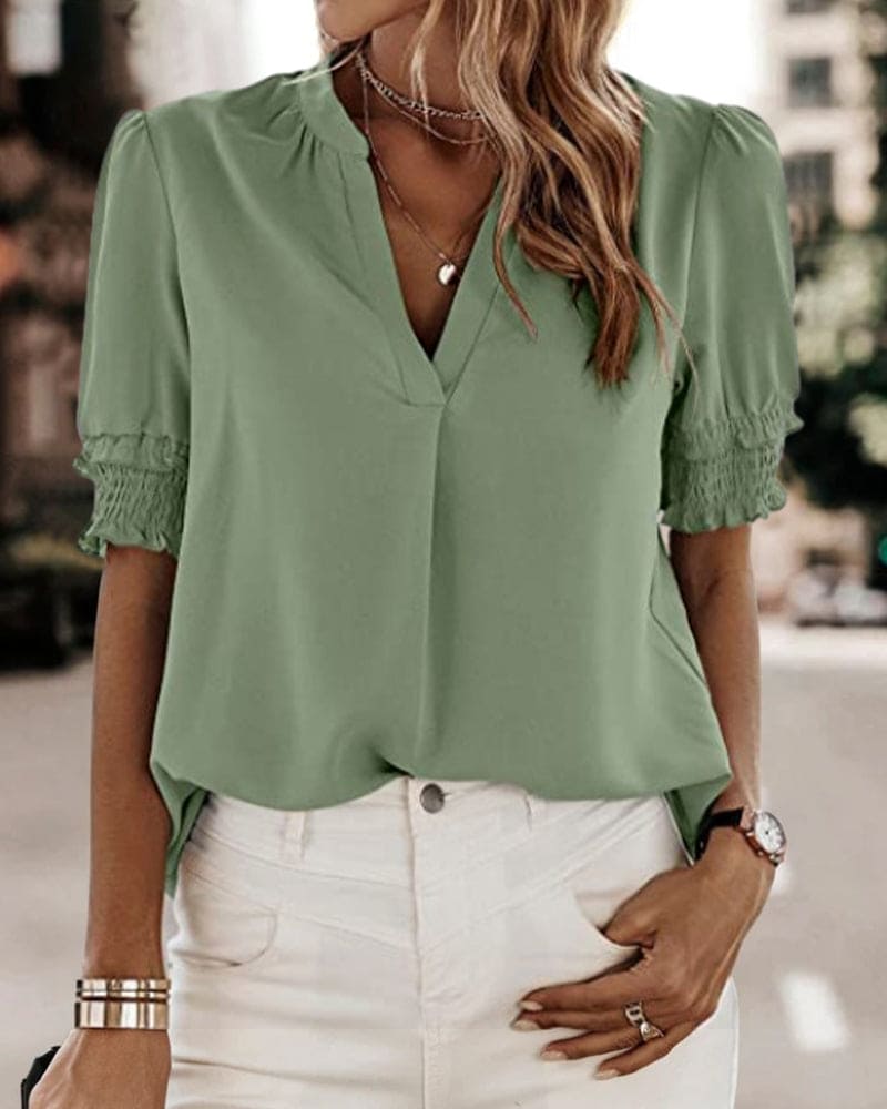 Flora | V-Neck Blouse