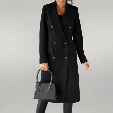 Lydia - Long Wool-Blend Coat