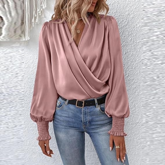 Fidas | Cross Pleated Blouse