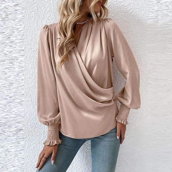 Fidas | Cross Pleated Blouse