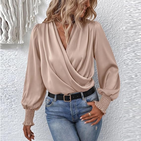 Fidas | Cross Pleated Blouse