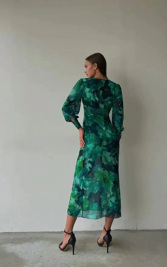 Emerald - Long-Sleeve Maxi Dress