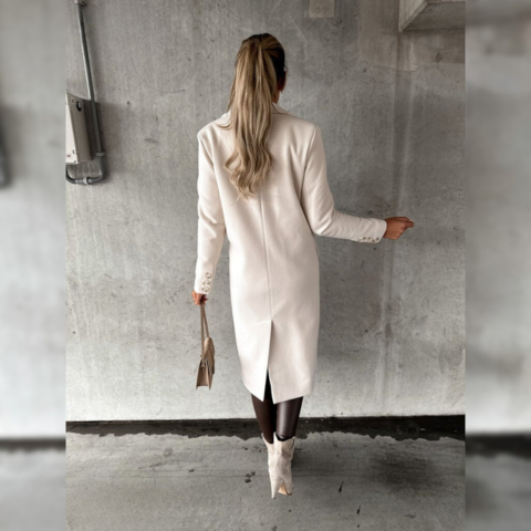 Lydia - Long Wool-Blend Coat