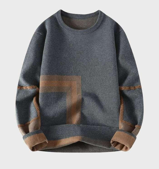 Simple Sweater with Round Neck for Men