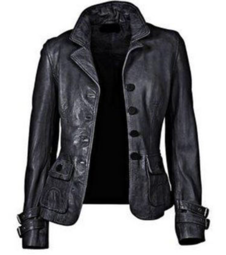 Glorias - elegant premium leather jacket for women