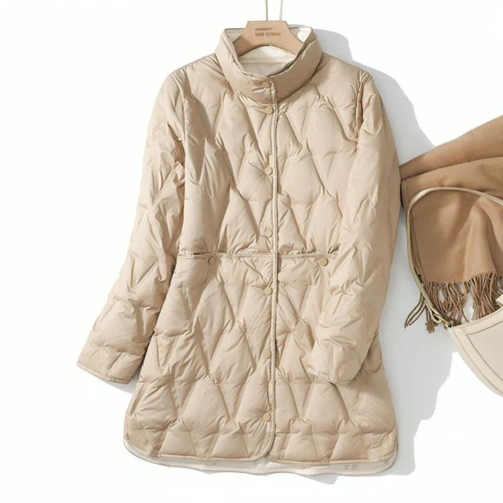 Isabella - Lightweight Double-Sided Mid-Length Down Jacket