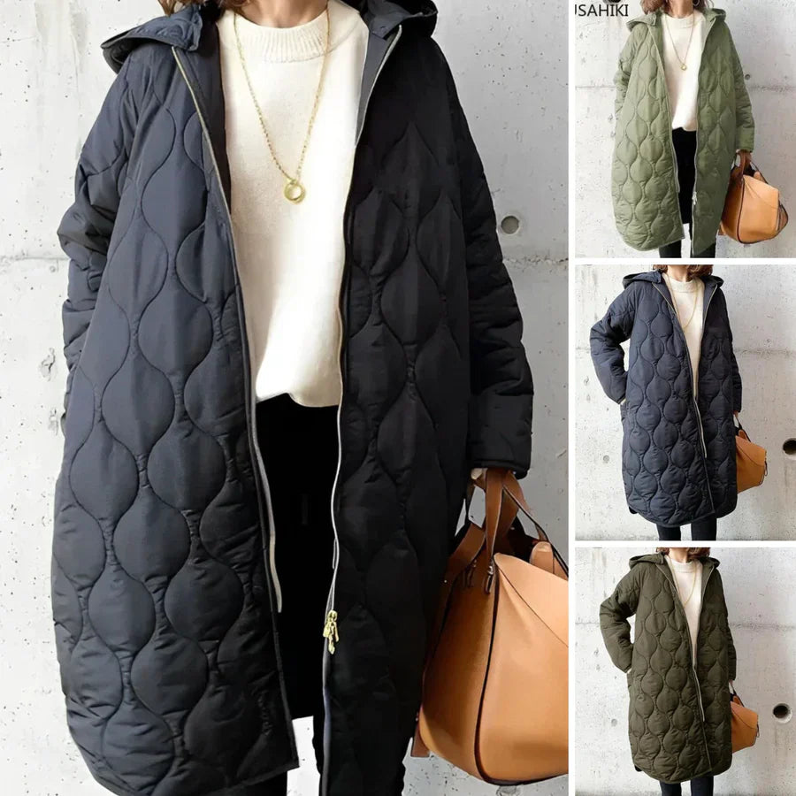 Danielle - patterned parka with hood