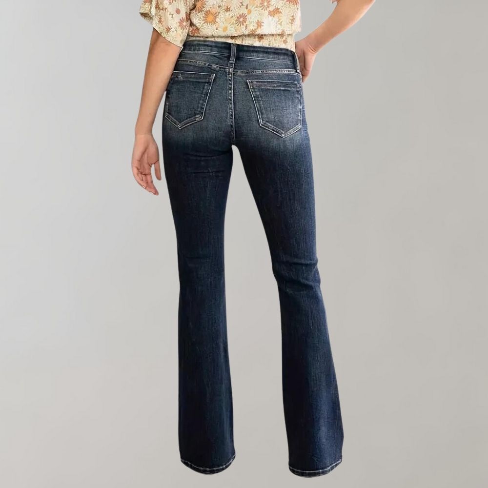 Marie - Flared Denim Pants