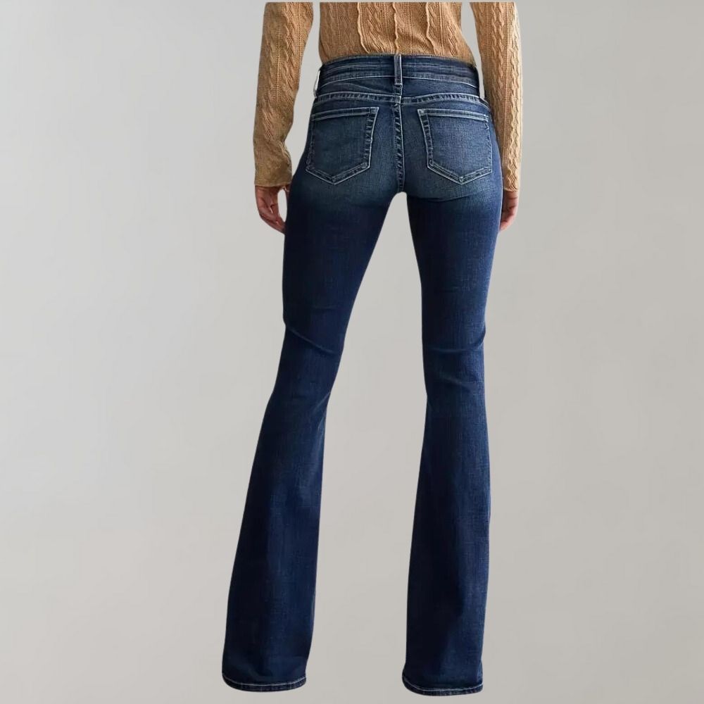 Marie - Flared Denim Pants