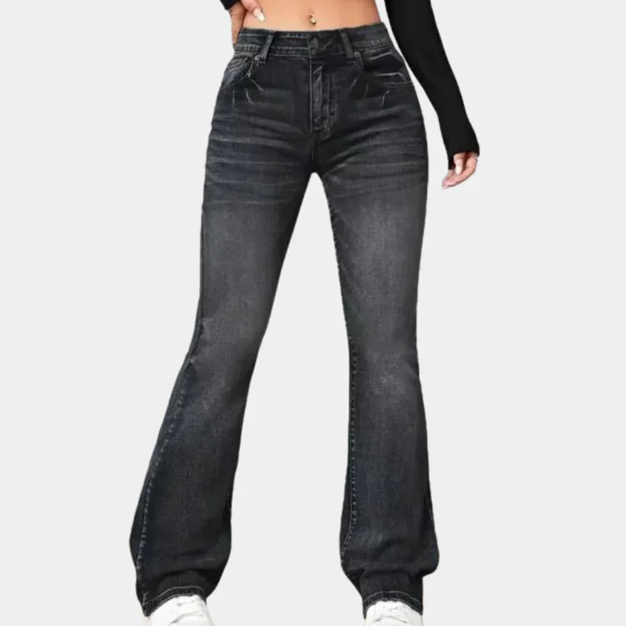 Lia - flare pants for women with a high waist