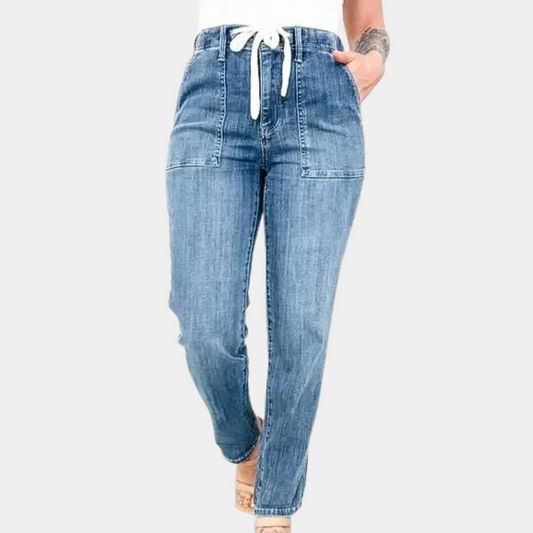 F.S. | Pants with high waist and drawstring for ladies