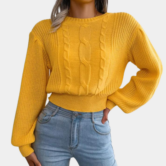 ELLA | Women's knit pattern sweater