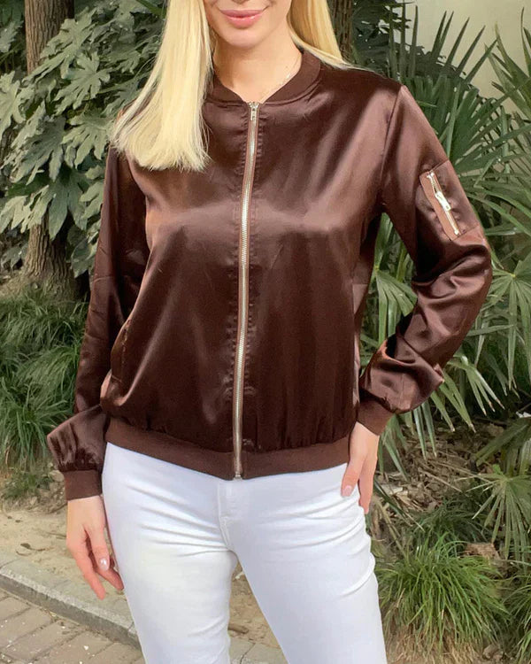 Robin - stylish classic bomber jacket with pockets - perfect for any occasion