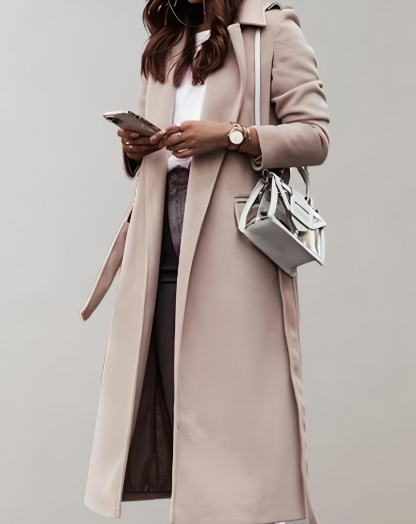 Odah | Elegant Oversized Women's Coat with Belt