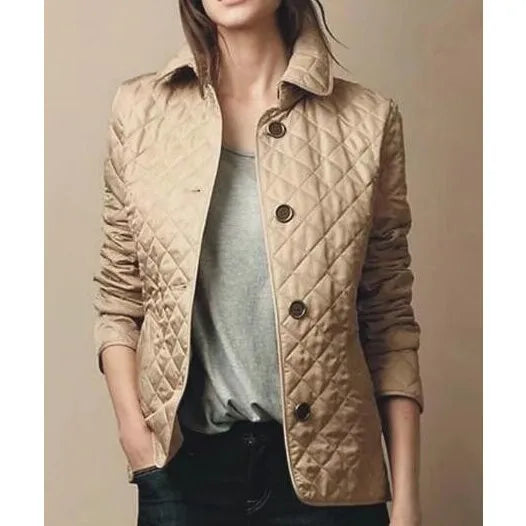 Elegant women's jacket in silk and cotton for autumn/winter