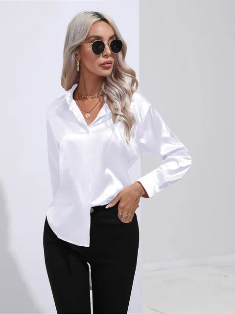 Lara | Elegant Satin Blouse