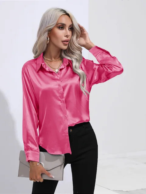 Lara | Elegant Satin Blouse