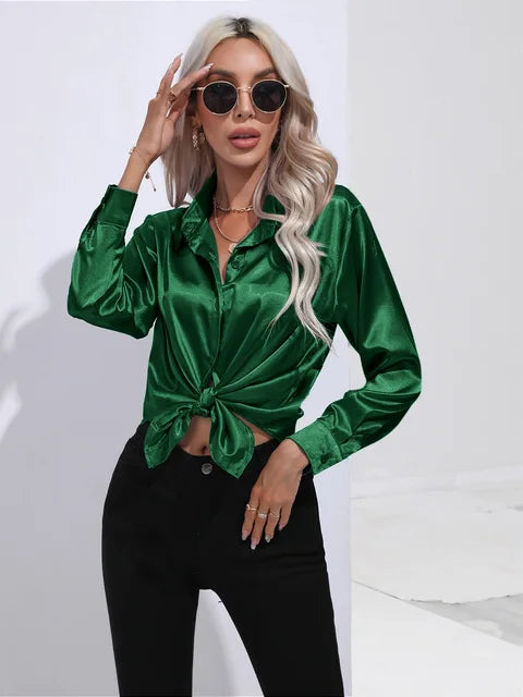 Lara | Elegant Satin Blouse