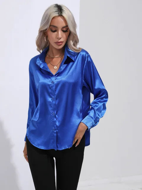 Lara | Elegant Satin Blouse
