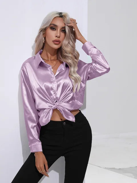 Lara | Elegant Satin Blouse