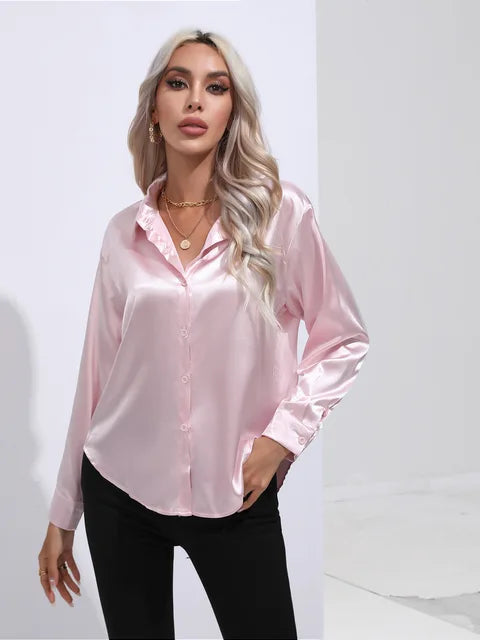 Lara | Elegant Satin Blouse