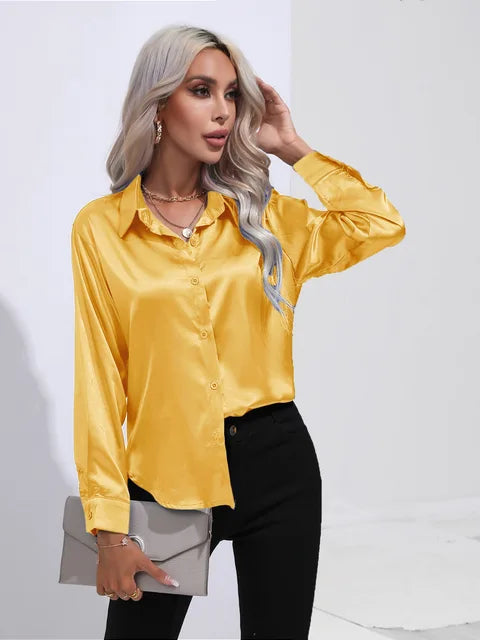 Lara | Elegant Satin Blouse