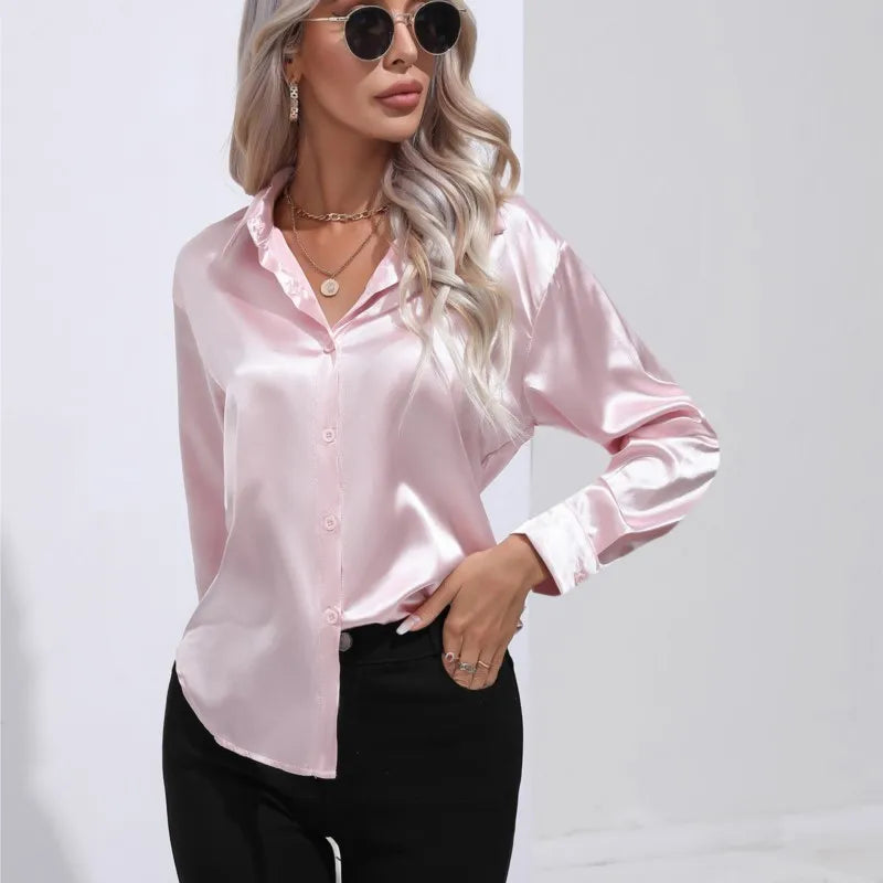 Lara | Elegant Satin Blouse