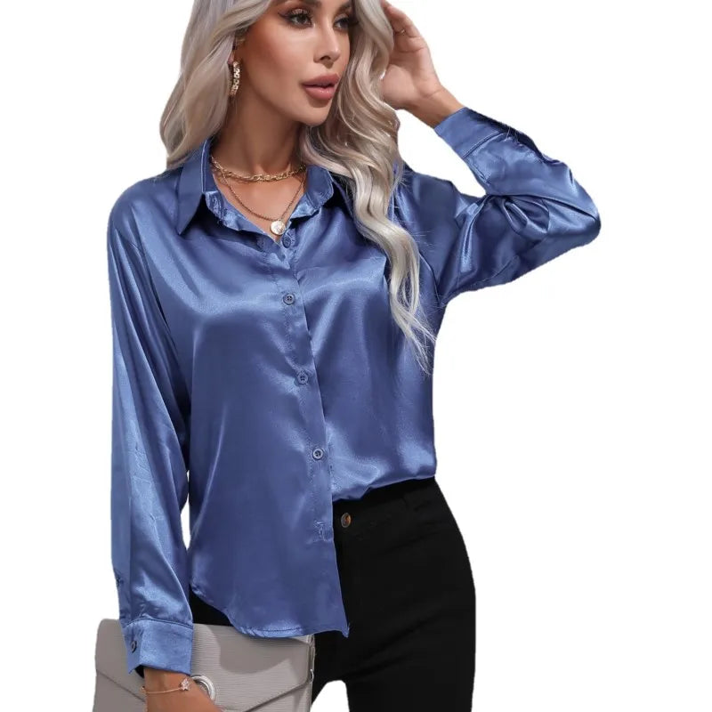 Lara | Elegant Satin Blouse