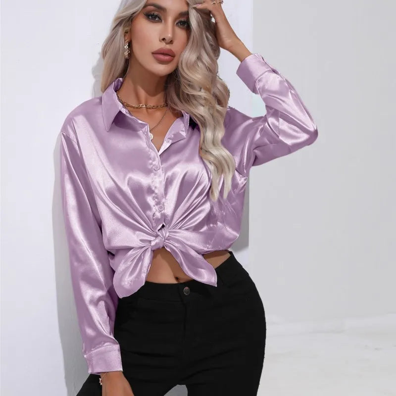 Lara | Elegant Satin Blouse