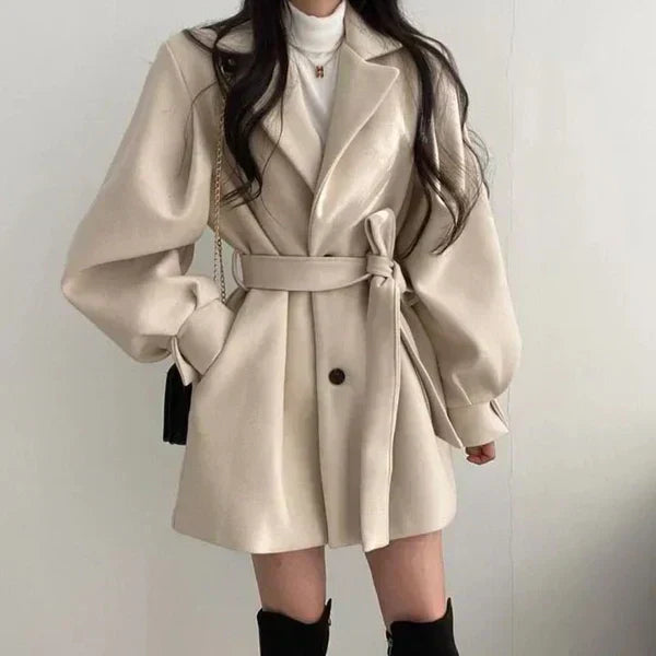 Judith – short coat with belt