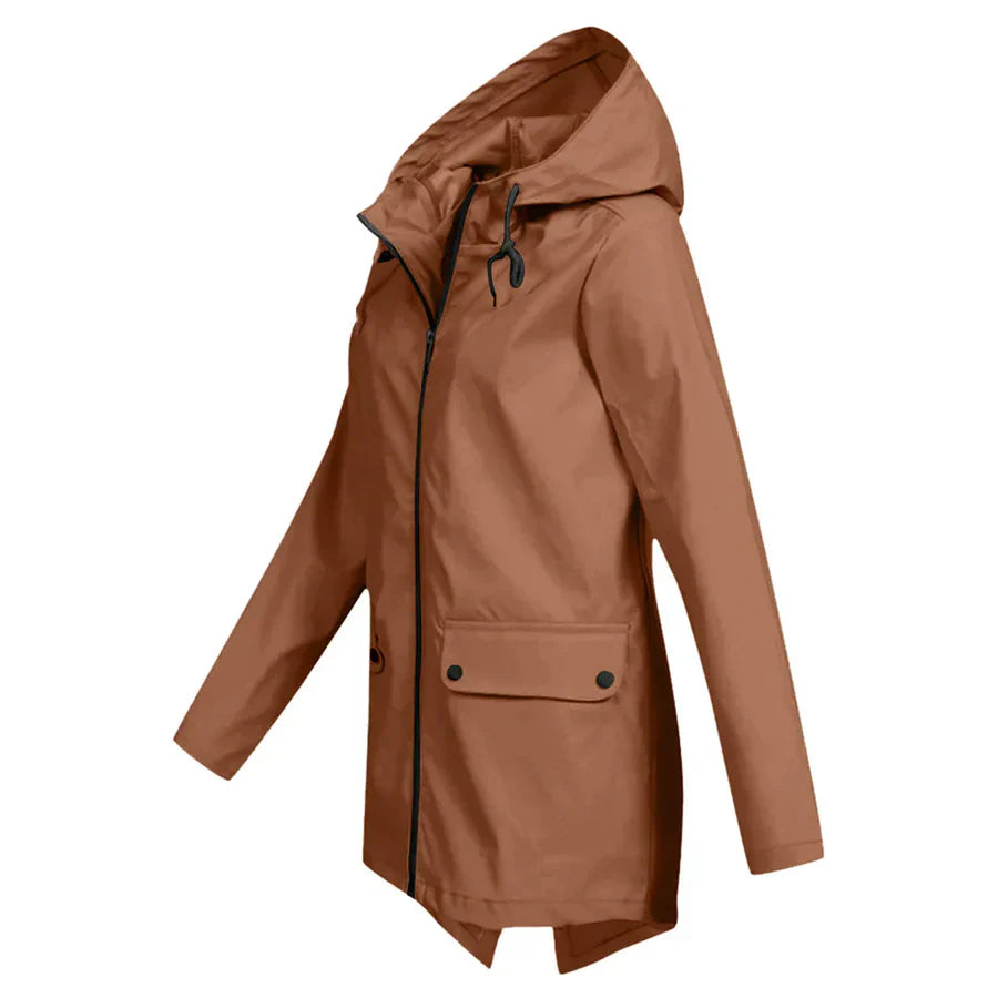 Tamara - waterproof coat with zipper for women