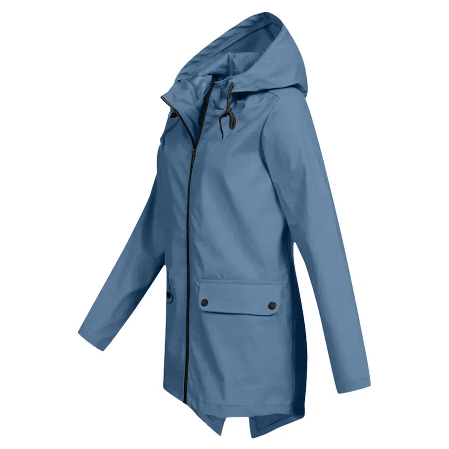 Tamara - waterproof coat with zipper for women