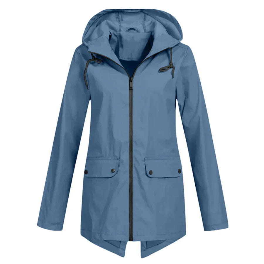 Tamara - waterproof coat with zipper for women