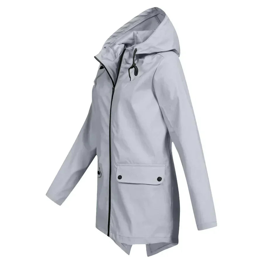 Tamara - waterproof coat with zipper for women