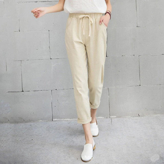 Irene - Straight-Leg Pants - Chic - High Quality Fabric - Perfect for Casual Days