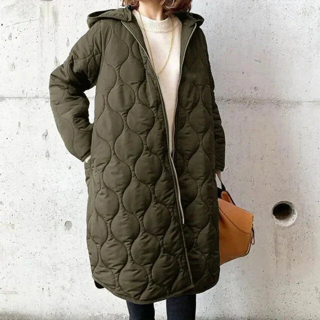 Danielle - patterned parka with hood