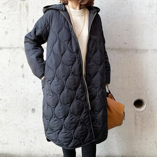 Danielle - patterned parka with hood