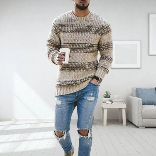 Men's chunky knitted Norwegian jumper