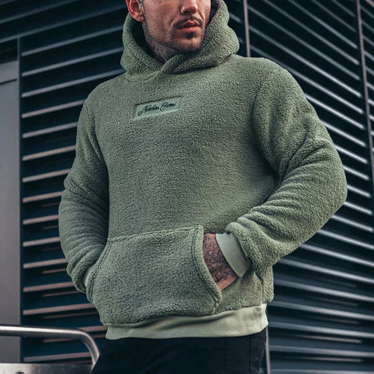 Long-sleeved hooded sweatshirt