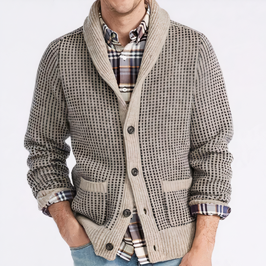 Jacquard cardigan for Men