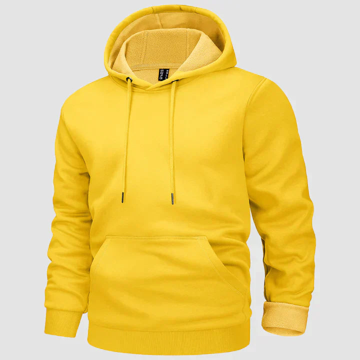 Men's fleece-lined hooded jumper