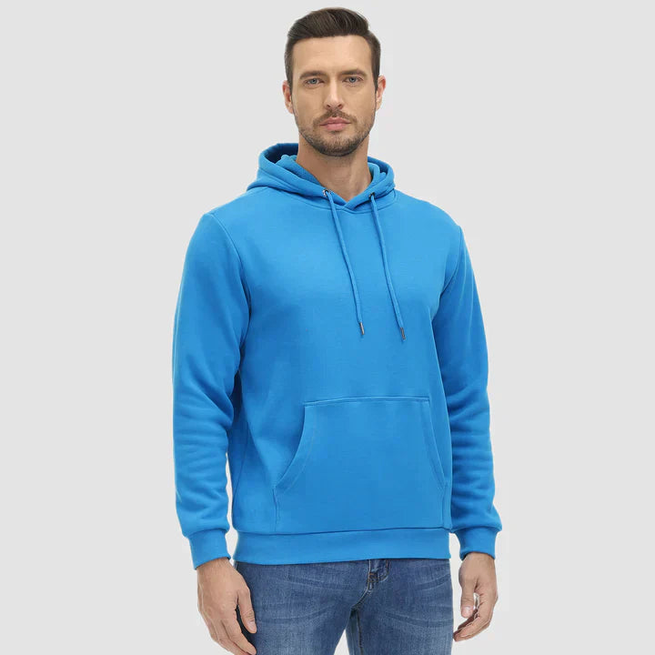 Men's fleece-lined hooded jumper