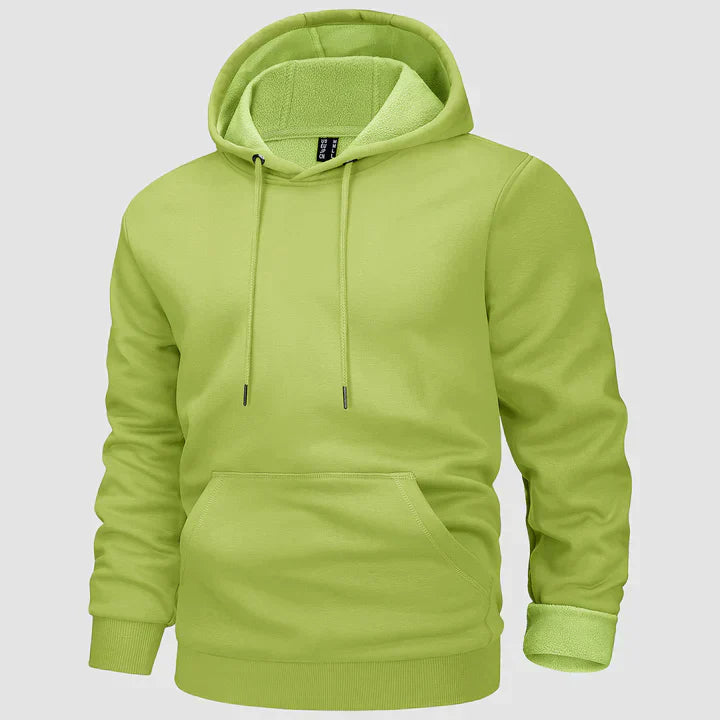 Men's fleece-lined hooded jumper